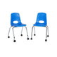 18" Mobile Chair with Casters, 2-Pack