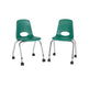 18" Mobile Chair with Casters, 2-Pack