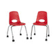 18" Mobile Chair with Casters, 2-Pack