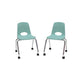 18" Mobile Chair with Casters, 2-Pack