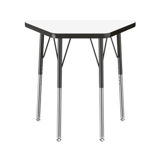 18 x 30 Trapezoid Dry-Erase Activity Table - WhiteboardBlack
