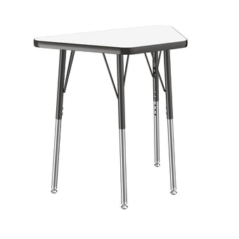 18 x 30 Trapezoid Dry-Erase Activity Table - WhiteboardBlack
