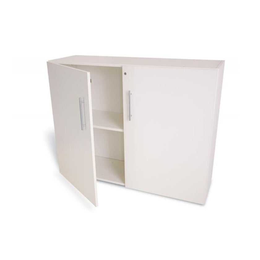 Whitney White Lockable Wall Cabinet
