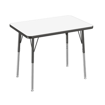24 x 36 Rectangle Dry-Erase Activity Table - WhiteboardBlack