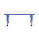 24 x 48 Rectangle Dry-Erase Activity Table - WhiteboardBlue