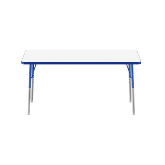 24 x 60 Rectangle Dry-Erase Activity Table - WhiteboardBlue