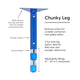 48 x 72 Kidney Dry-Erase Activity Table - WhiteboardBlue