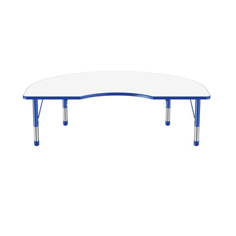 48 x 72 Kidney Dry-Erase Activity Table - WhiteboardBlue