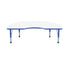 48 x 72 Kidney Dry-Erase Activity Table - WhiteboardBlue