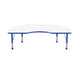 48 x 72 Kidney Dry-Erase Activity Table - WhiteboardBlue