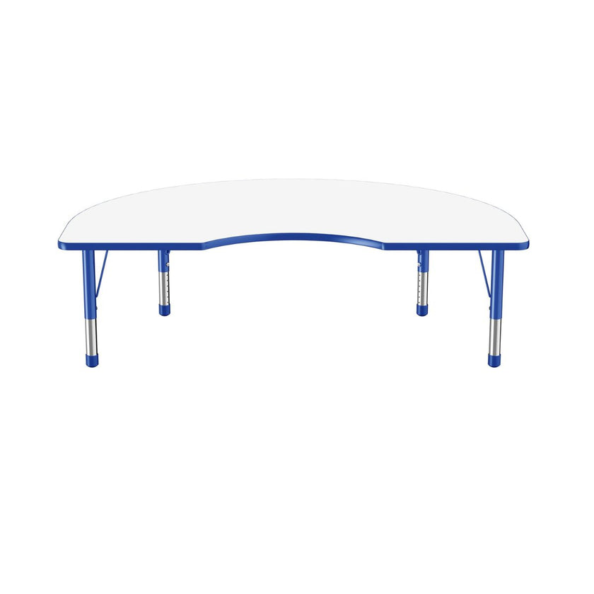 48 x 72 Kidney Dry-Erase Activity Table - WhiteboardBlue