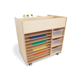 Deluxe Mobile Art Supply Cart