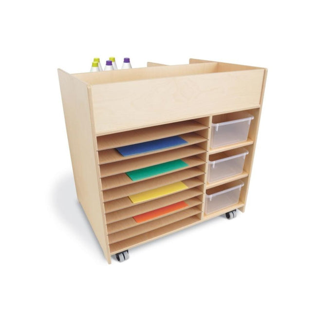 Deluxe Mobile Art Supply Cart