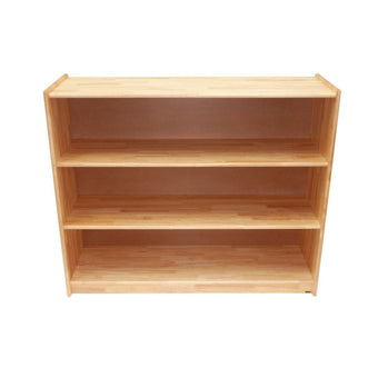 Large Rectangular Rubberwood Shelf w/ Back