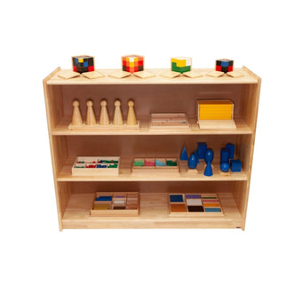 Large Rectangular Rubberwood Shelf w/ Back