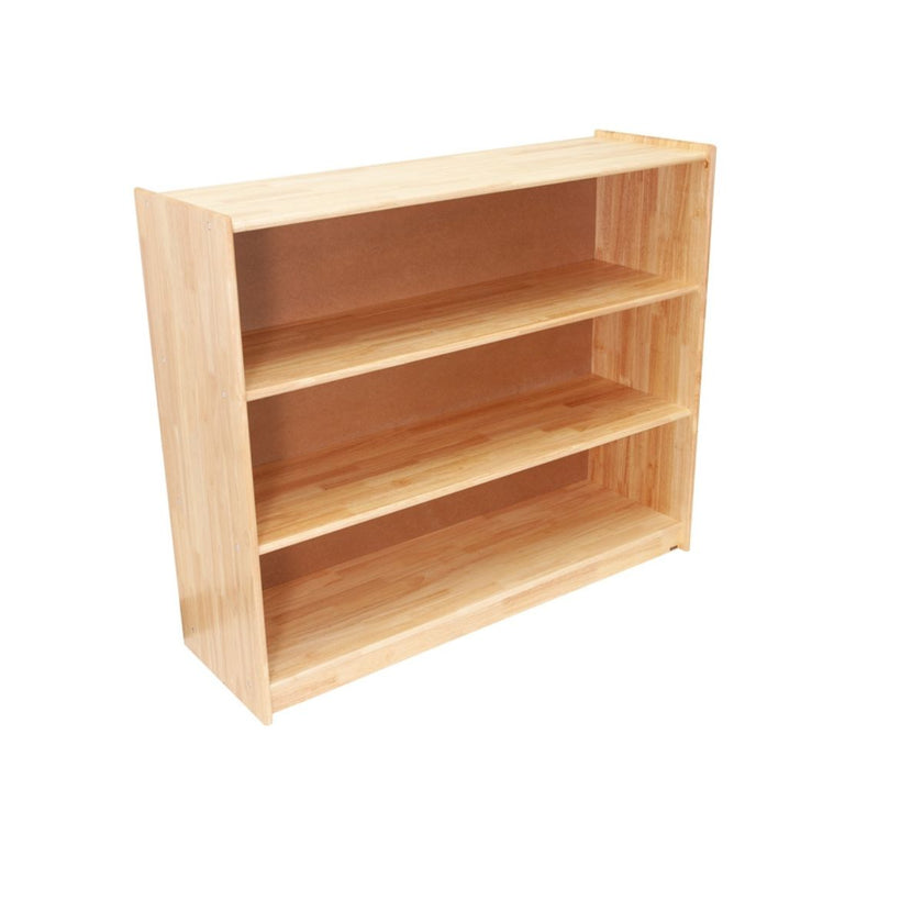 Large Rectangular Rubberwood Shelf w/ Back