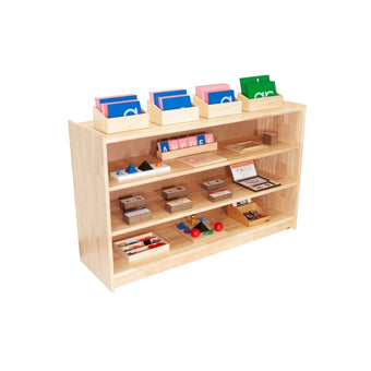 Medium Rubberwood Shelf with Back