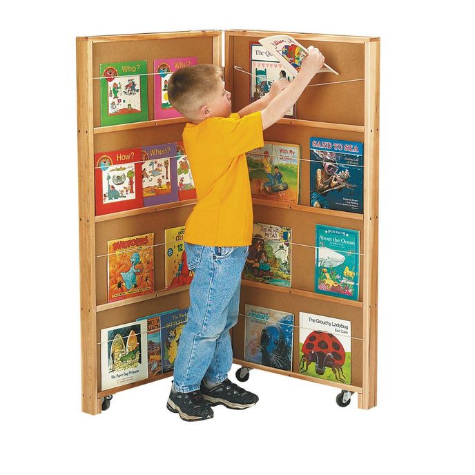 Mobile Library Bookcase - 2 Sections