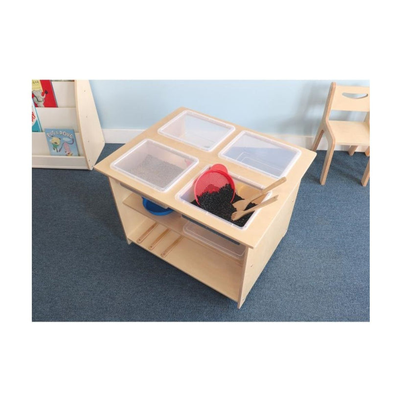 Mobile Sensory Table With Trays and Lids