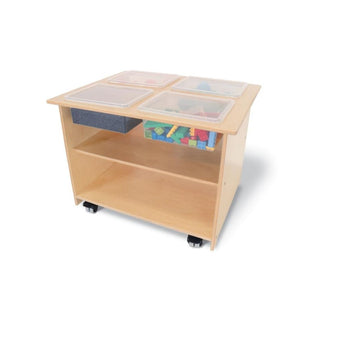 Mobile Sensory Table With Trays and Lids