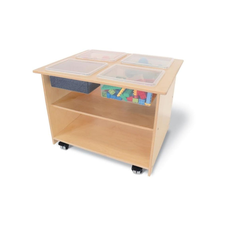 Mobile Sensory Table With Trays and Lids