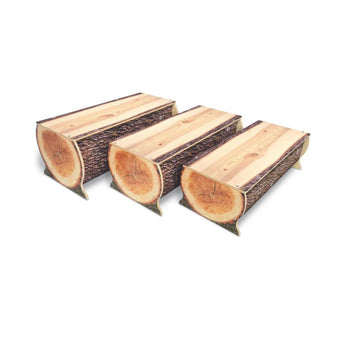 Nature View Live Edge Log Bench