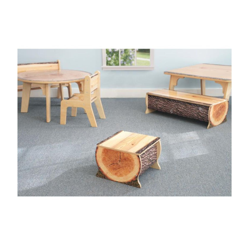 Nature View Live Edge Log Bench