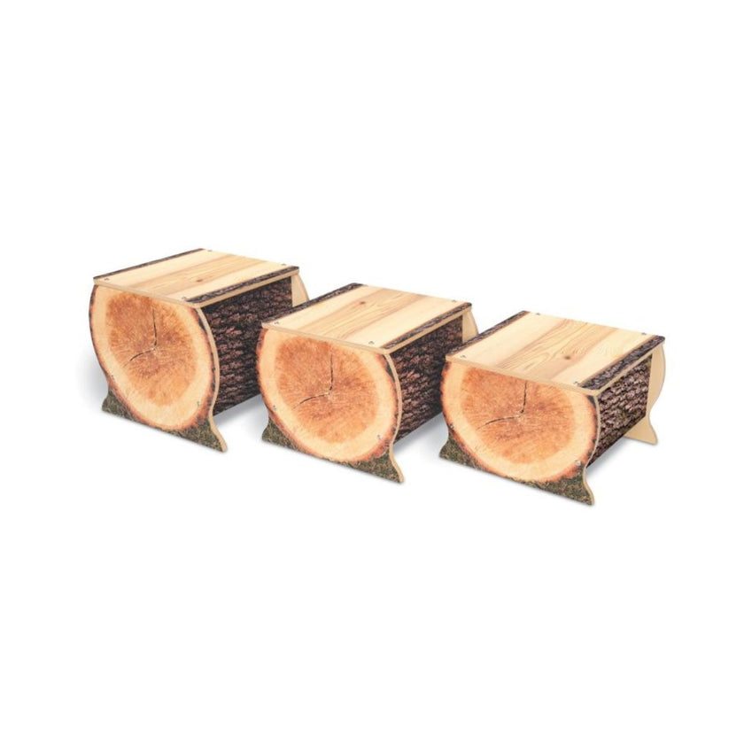Nature View Live Edge Log Bench