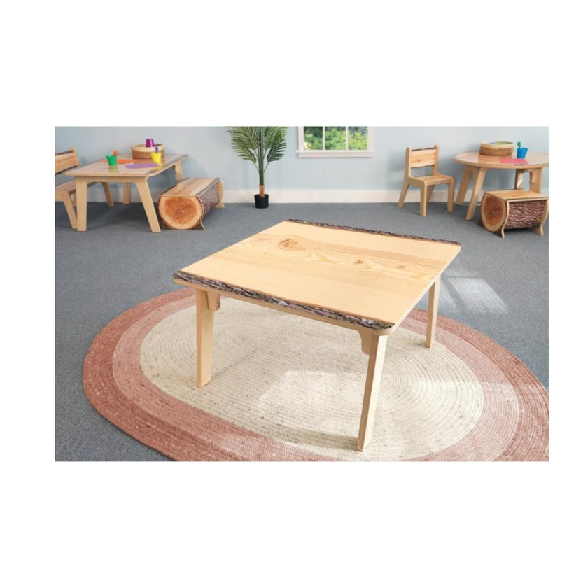 Nature View Live Edge Square Table