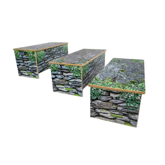 Nature View Stone Wall Bench