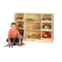 Open Storage with Beveled Front