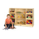 Open Storage with Beveled Front