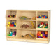 Open Storage with Beveled Front
