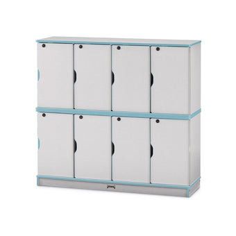 Rainbow Accents Stacking Lockable Lockers