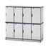 Rainbow Accents Stacking Lockable Lockers