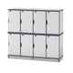Rainbow Accents Stacking Lockable Lockers