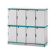 Rainbow Accents Stacking Lockable Lockers