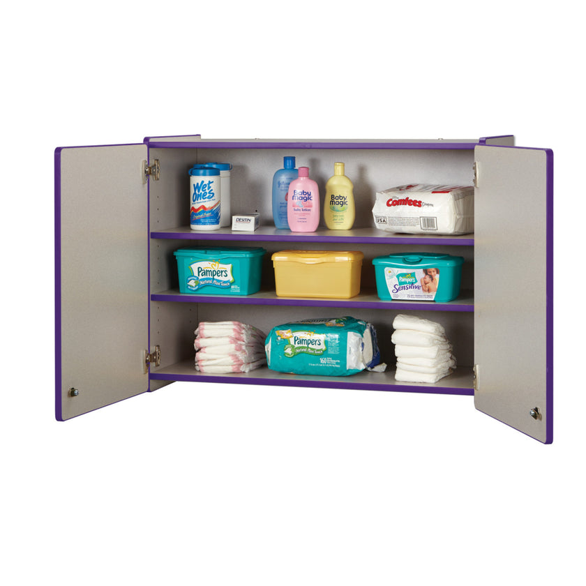 Rainbow Accents Lockable Wall Cabinet