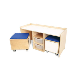 STEM Activity Desk And Mobile Bin Set