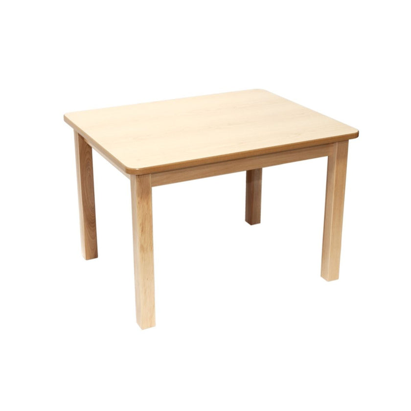 Solid Birch Classroom Table - Rectangle - 24