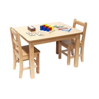 Solid Birch Classroom Table - Rectangle - 24