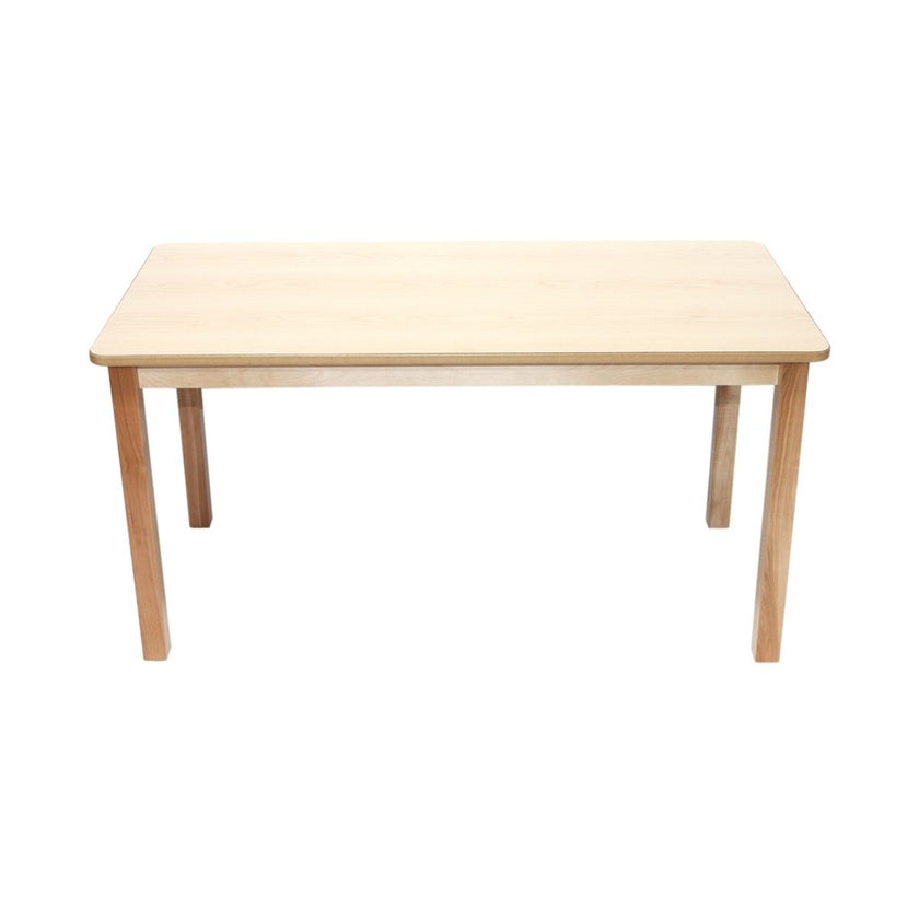 Solid Birch Classroom Table - Rectangle - 24