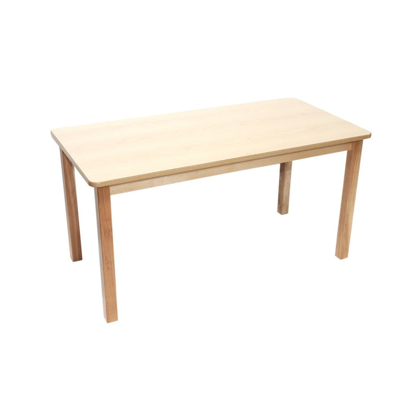 Solid Birch Classroom Table - Rectangle - 24