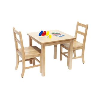 Solid Birch Classroom Table - Square - 24