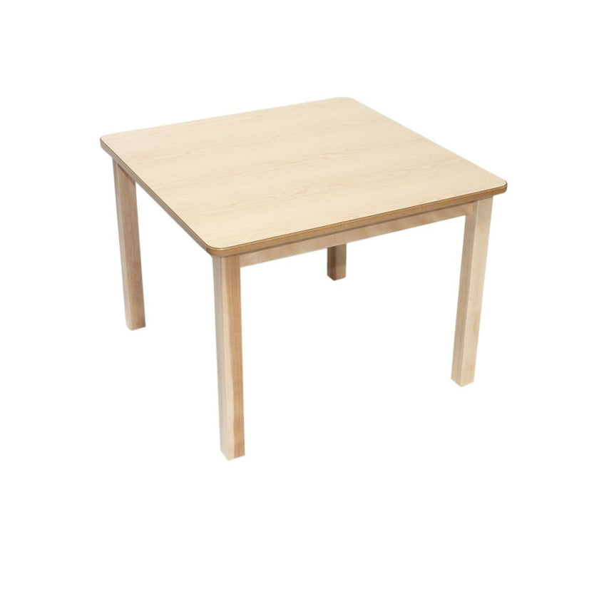 Solid Birch Classroom Table - Square - 30