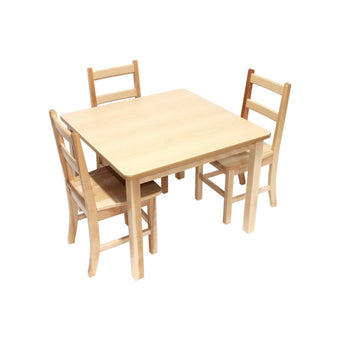 Solid Birch Classroom Table - Square - 30