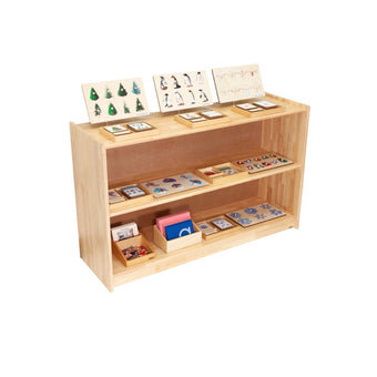 Solid Rubberwood Shelf w/ Back
