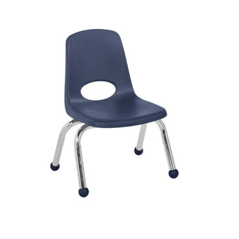 Stack Chair with Ball Glides, Single - Navy