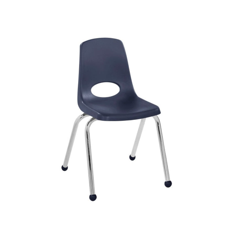 Stack Chair with Ball Glides, Single - Navy