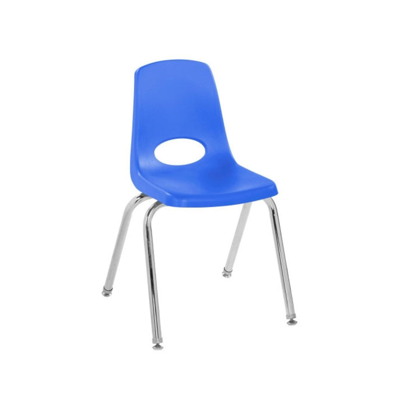 Stack Chair with Swivel Glides, Single - Blue